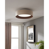 Bromi Design Lynch 15.75 in. 3-Light Sand & Tan Flushmount Ceiling Light B4106ST